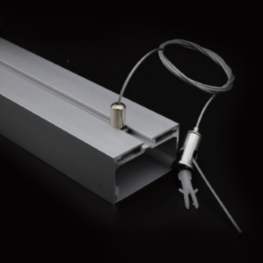 Ceiling LED Aluminum Profile Suspended Steel Cable LEDALC ACCOR SSC